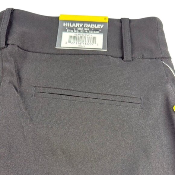 Hilary Radley Pants Black High Rise Slim Leg Pull On Women's Size S - Picture 8 of 8